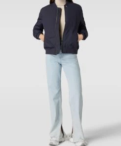 Armedangels Blouson Mit Label-Stitching Modell 'Lankaa' - Marineblau