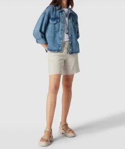 EDITED SHOP 4 Mango Jeansjacke Mit überschnittenen Schultern - Hellblau