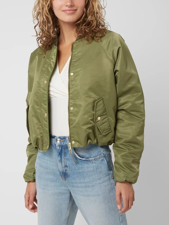 Scotch & Soda Blouson Aus Satin - Khaki 4 Scotch & Soda Blouson Aus Satin - Khaki – Bild 4