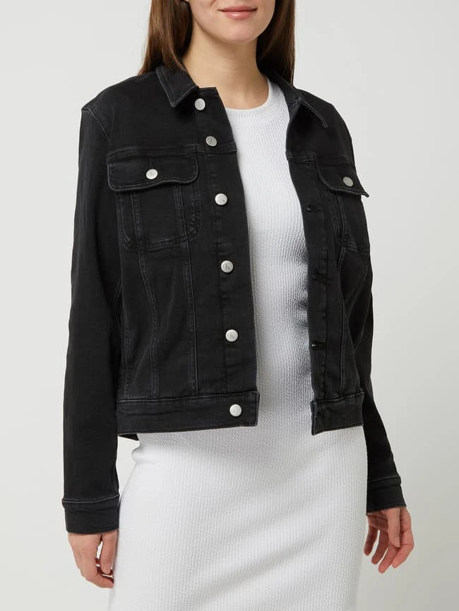 Calvin Klein Jeans Jeansjacke Mit Stretch-Anteil - Schwarz 4 Calvin Klein Jeans Jeansjacke Mit Stretch-Anteil - Schwarz – Bild 4
