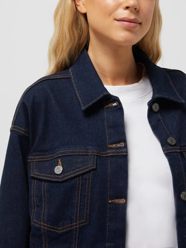 S.Oliver RED LABEL Oversized Jeansjacke Aus Baumwoll-Elasthan-Mix - Blau 3 S.Oliver RED LABEL Oversized Jeansjacke Aus Baumwoll-Elasthan-Mix - Blau – Bild 3