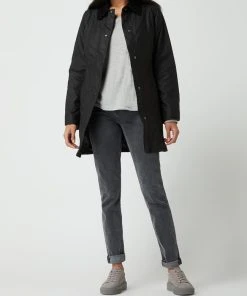 Barbour Jacke Aus Gewachster Baumwolle Modell 'Belsay' - Schwarz