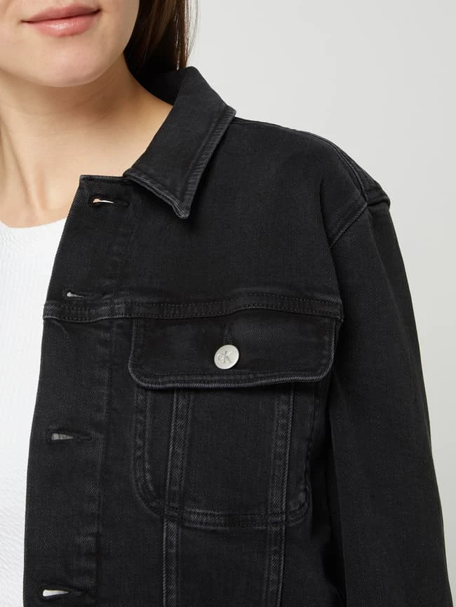 Calvin Klein Jeans Jeansjacke Mit Stretch-Anteil - Schwarz 3 Calvin Klein Jeans Jeansjacke Mit Stretch-Anteil - Schwarz – Bild 3