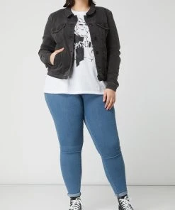 ONLY CARMAKOMA PLUS SIZE Jeansjacke Mit Pattentaschen Modell 'Cardia' - Jeans