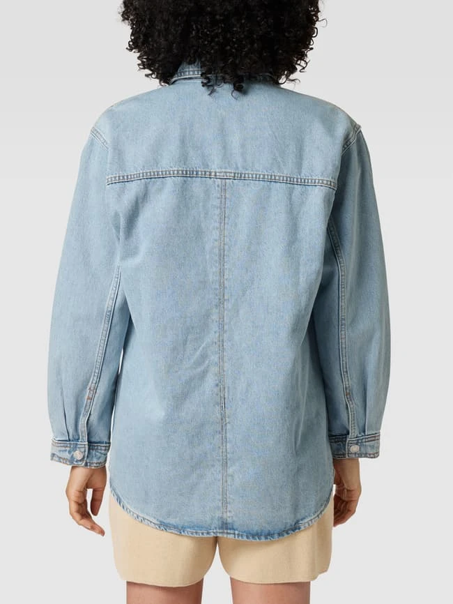 Mango Jeansjacke Mit Brusttaschen - Hellblau Meliert 5 Mango Jeansjacke Mit Brusttaschen - Hellblau Meliert – Bild 5