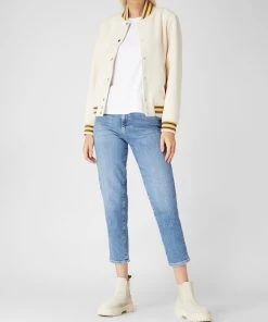 S.Oliver RED LABEL Blouson Mit Woll-Anteil - Ecru