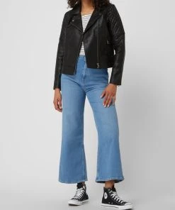 Pepe Jeans Jacke In Leder-Optik Modell 'Astrid' - Schwarz