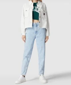 Tommy Jeans Jeansjacke Mit Label-Patch - Offwhite