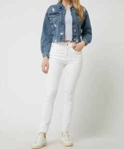 Only Cropped Jeansjacke Im Used-Look Modell 'Malibu' - Jeans
