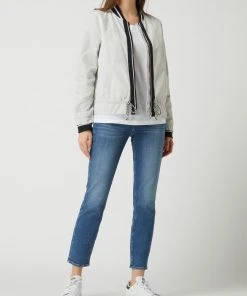 Amber & June Blouson Mit Zweiwege-Reißverschluss - Sand