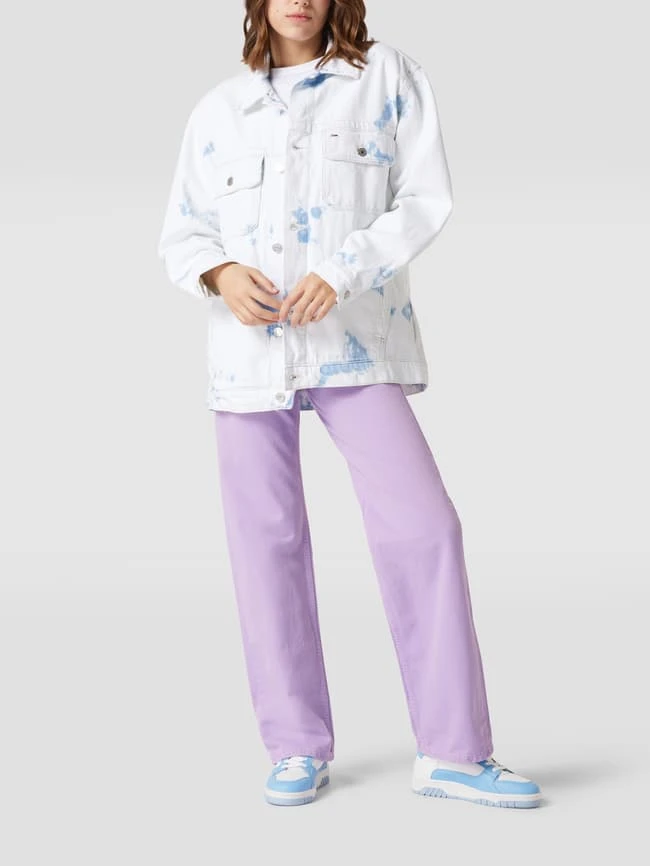 Tommy Jeans Oversized Jeansjacke Im Batik-Look - Jeans 1 Tommy Jeans Oversized Jeansjacke Im Batik-Look - Jeans