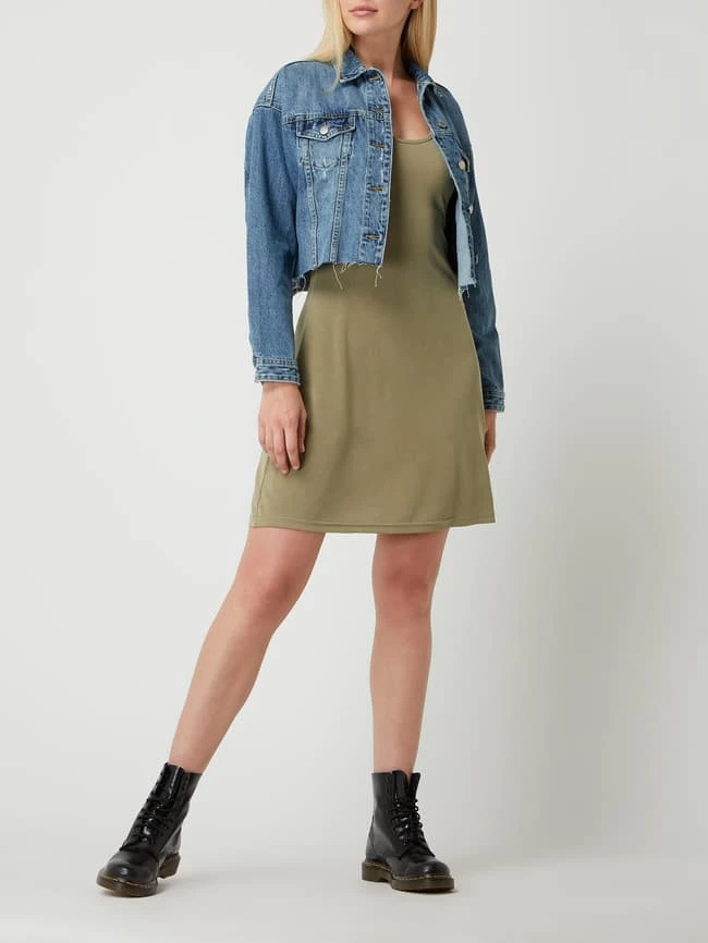 REVIEW Cropped Jeansjacke Aus Baumwolle - Blau 1 REVIEW Cropped Jeansjacke Aus Baumwolle - Blau