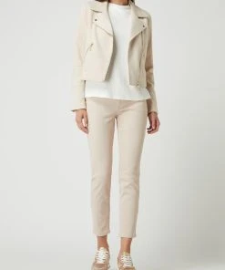Comma Jacke Im Biker-Look - Sand