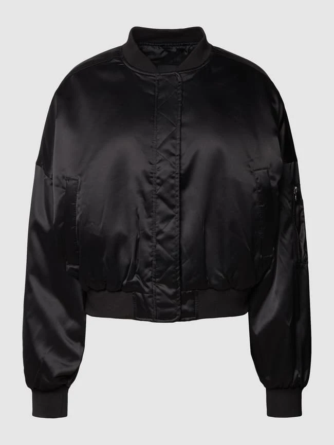 URBAN CLASSICS Oversized Bomberjacke Mit Reißverschlusstaschen - Schwarz 2 URBAN CLASSICS Oversized Bomberjacke Mit Reißverschlusstaschen - Schwarz – Bild 2