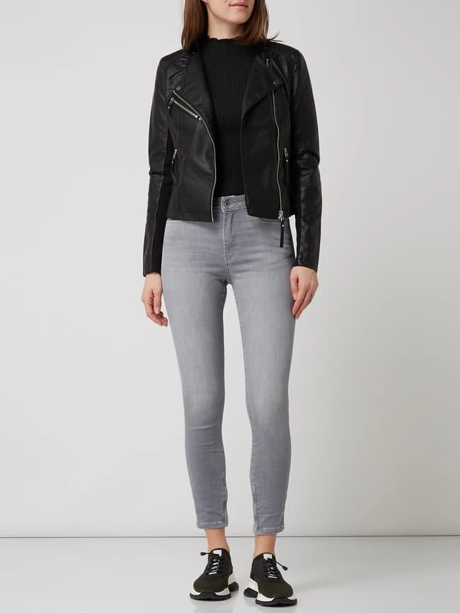 Vero Moda Biker-Jacke In Leder-Optik Modell 'Ria' - Schwarz 1 Vero Moda Biker-Jacke In Leder-Optik Modell 'Ria' - Schwarz