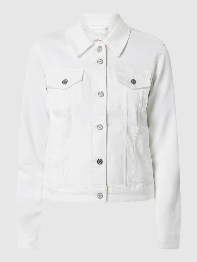 S.Oliver RED LABEL Jeansjacke Mit Viskose-Anteil - Offwhite 2 S.Oliver RED LABEL Jeansjacke Mit Viskose-Anteil - Offwhite – Bild 2