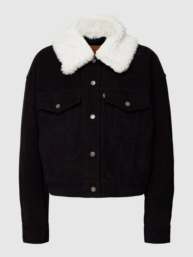Levi's® Cordjacke Mit Klappkragen Modell 'SHERPA BABY BAGGY' - Graphit 2 Levi's® Cordjacke Mit Klappkragen Modell 'SHERPA BABY BAGGY' - Graphit – Bild 2