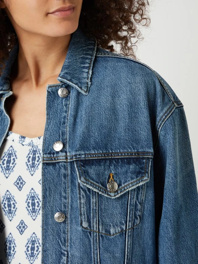 REVIEW Oversized Jeansjacke Mit Eingrifftaschen - Blau 3 REVIEW Oversized Jeansjacke Mit Eingrifftaschen - Blau – Bild 3