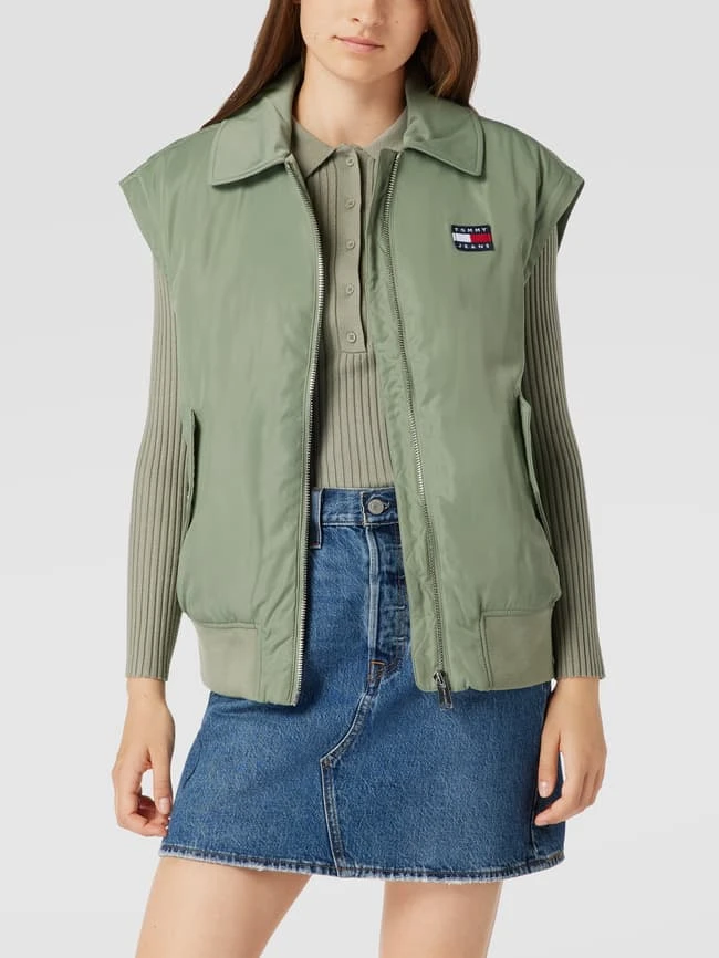 Tommy Jeans Bomberjacke Mit Label-Patch Modell 'SLEEVE BOMBER' - Schilf 6 Tommy Jeans Bomberjacke Mit Label-Patch Modell 'SLEEVE BOMBER' - Schilf – Bild 6