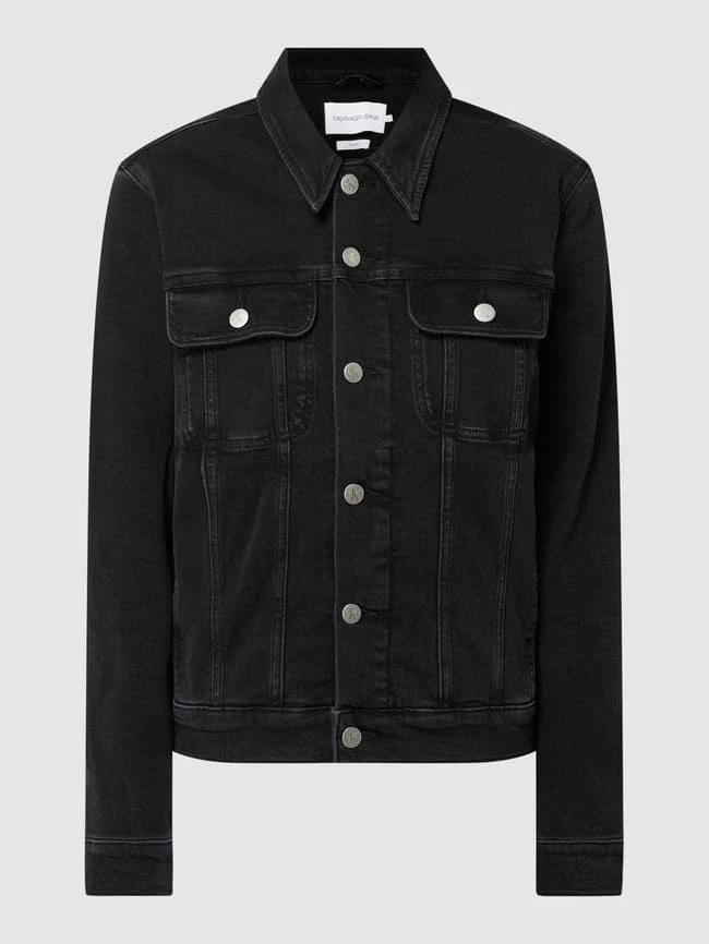 Calvin Klein Jeans Jeansjacke Mit Stretch-Anteil - Schwarz 2 Calvin Klein Jeans Jeansjacke Mit Stretch-Anteil - Schwarz – Bild 2