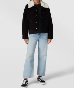 Levi's® Cordjacke Mit Klappkragen Modell 'SHERPA BABY BAGGY' - Graphit