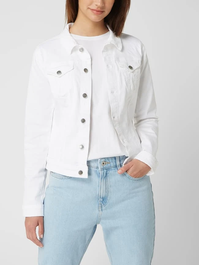 Soyaconcept Jeansjacke Mit Stretch-Anteil - Weiß 4 Soyaconcept Jeansjacke Mit Stretch-Anteil - Weiß – Bild 4