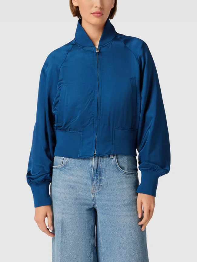 Marc O'Polo Bomberjacke Mit Stehkragen „THE DINNER Holiday Collection“ - Petrol 4 Marc O'Polo Bomberjacke Mit Stehkragen „THE DINNER Holiday Collection“ - Petrol – Bild 4