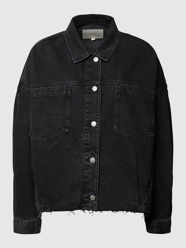 REVIEW Jeansjacke Im Used-Look - Anthrazit 2 REVIEW Jeansjacke Im Used-Look - Anthrazit – Bild 2