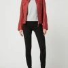 Cabrini Lederjacke Im Biker-Look - Rot