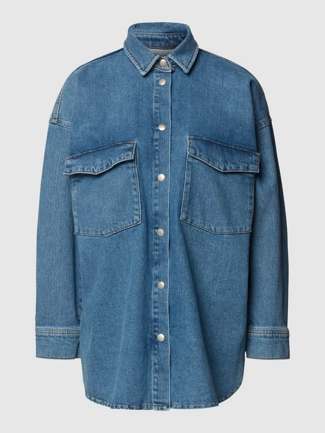 REVIEW Jeansjacke Mit Pattentaschen - Dunkelblau 2 REVIEW Jeansjacke Mit Pattentaschen - Dunkelblau – Bild 2