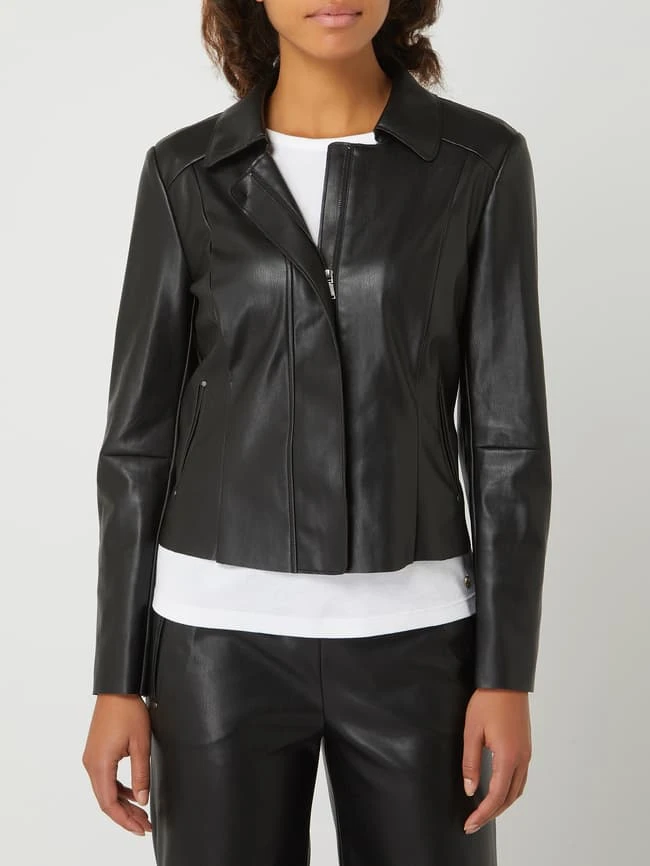 BETTY & CO WHITE Jacke In Leder-Optik - Schwarz 4 BETTY & CO WHITE Jacke In Leder-Optik - Schwarz – Bild 4