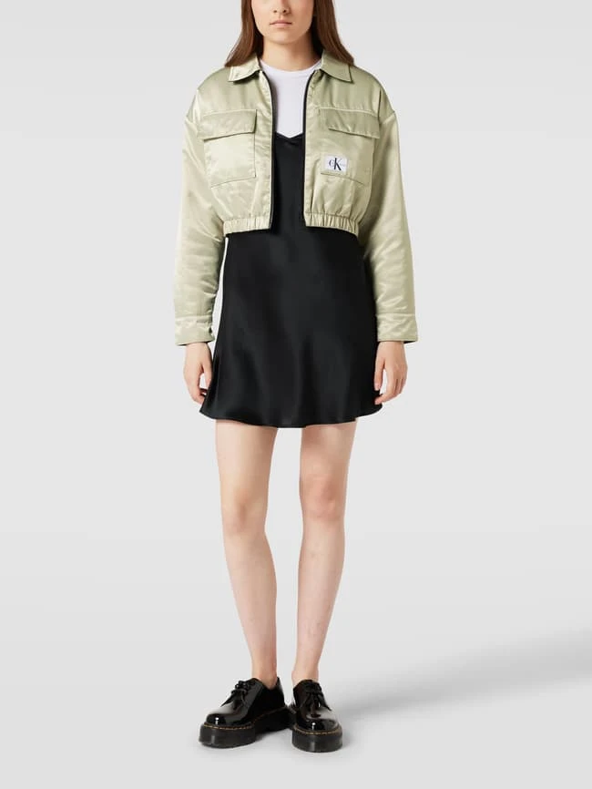 Calvin Klein Jeans Blouson Mit Label-Details - Schilf 1 Calvin Klein Jeans Blouson Mit Label-Details - Schilf