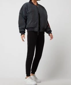 EDITED SHOP 16 Alpha Industries Oversized Fit Bomber Mit Wattierung - Silber