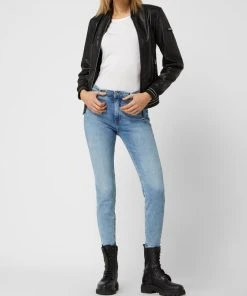 Cabrini Blouson Aus Leder - Schwarz