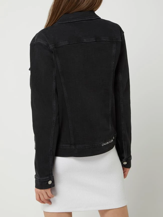Calvin Klein Jeans Jeansjacke Mit Stretch-Anteil - Schwarz 5 Calvin Klein Jeans Jeansjacke Mit Stretch-Anteil - Schwarz – Bild 5